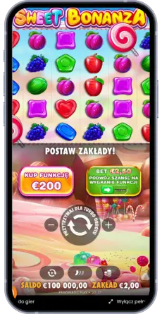 Odwiedź aplikację Sweet Bonanza