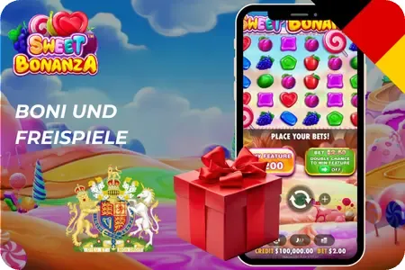 Boni und Freispiele Sweet Bonanza