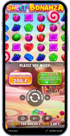 Visiter l'application Sweet Bonanza